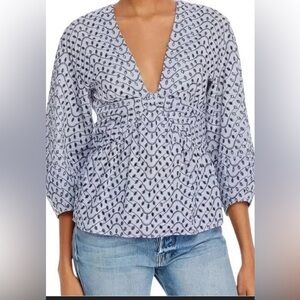 Derek Lam 10 Crosby Eyelet Blouse Size 12*